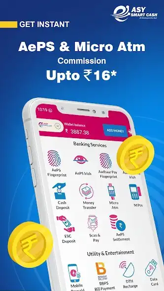 Play Easy Smartcash-Aadhaar ATM,DMT as an online game Easy Smartcash-Aadhaar ATM,DMT with UptoPlay