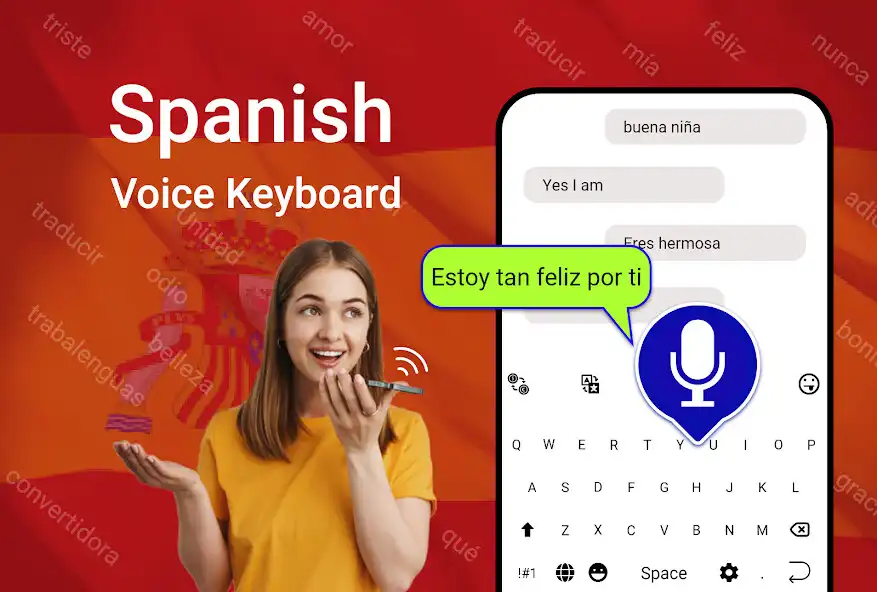 Play Easy Spanish Voice Keyboard  and enjoy Easy Spanish Voice Keyboard with UptoPlay