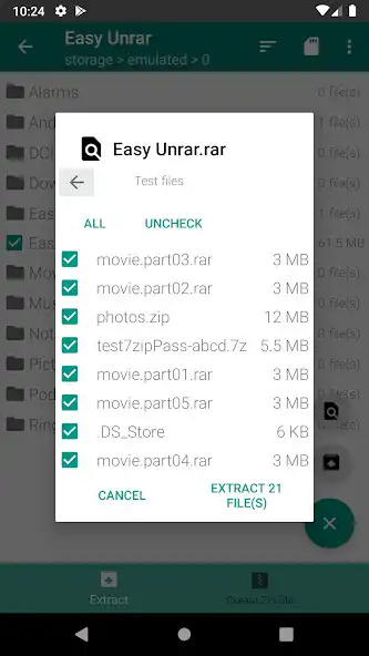 Play Easy Unrar Unzip  zip (noads) as an online game Easy Unrar Unzip  zip (noads) with UptoPlay