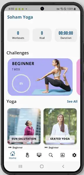 Play Easy Yoga: Workout+meditation as an online game Easy Yoga: Workout+meditation with UptoPlay