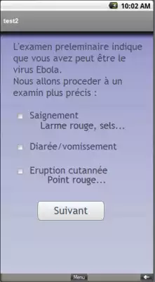 Play Ebola virus, infected?