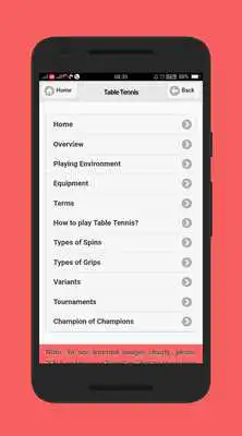 Play EBook For Table Tennis Learning Free