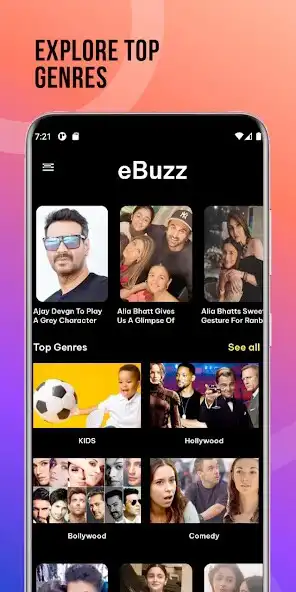 Play eBuzz - World of entertainment as an online game eBuzz - World of entertainment with UptoPlay