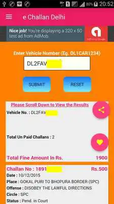 Play e Challan Delhi
