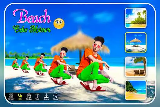 Play Echo Mirror - Magic Best Beach Echo Effect as an online game Echo Mirror - Magic Best Beach Echo Effect with UptoPlay
