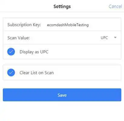Play ecomdash Barcode Scanner