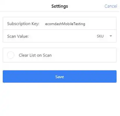 Play ecomdash Barcode Scanner