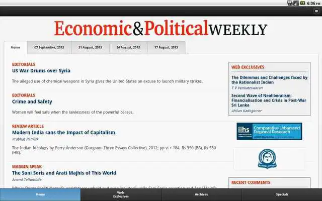 Play Economic and Political Weekly