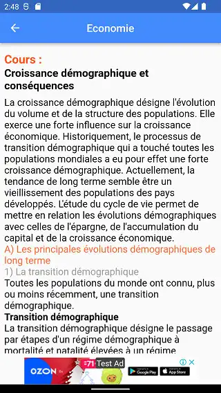 Play Economie : Cours as an online game Economie : Cours with UptoPlay