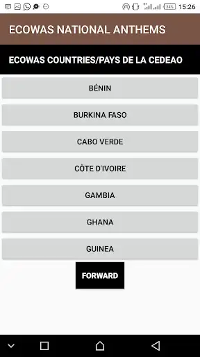 Play ECOWAS NATIONAL ANTHEMS as an online game ECOWAS NATIONAL ANTHEMS with UptoPlay