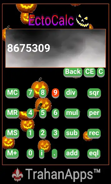 Play EctoCalc Halloween Calculator as an online game EctoCalc Halloween Calculator with UptoPlay