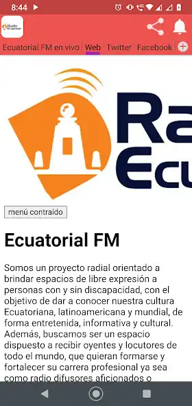 Play Ecuatorial FM as an online game Ecuatorial FM with UptoPlay