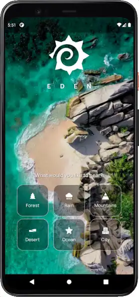 Play Eden - Rain and nature sounds  and enjoy Eden - Rain and nature sounds with UptoPlay