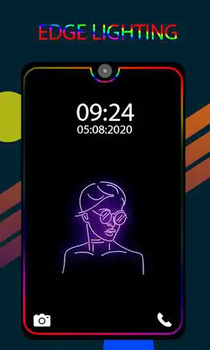 Play Edge Lighting Colors-Borderlight Live Wallpaper  and enjoy Edge Lighting Colors-Borderlight Live Wallpaper with UptoPlay