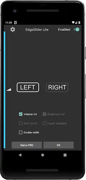 Play EdgeSlider Lite (Vol. control) as an online game EdgeSlider Lite (Vol. control) with UptoPlay