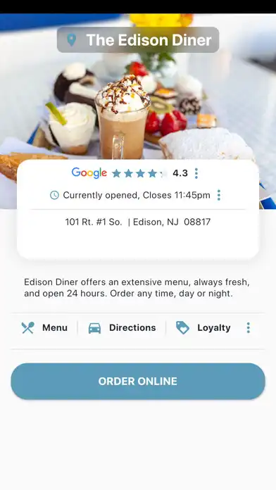 Play Edison Diner as an online game Edison Diner with UptoPlay