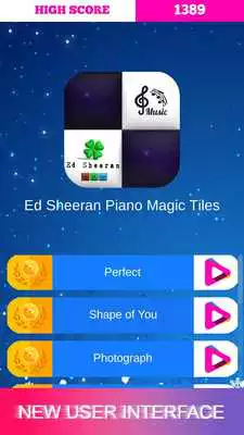 Play Ed Sheeran Piano Magic Tiles