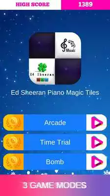 Play Ed Sheeran Piano Magic Tiles