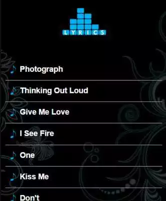 Play Ed Sheeran Top Lyrics