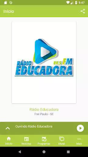 Play Educadora FM 89.5 Frei Paulo