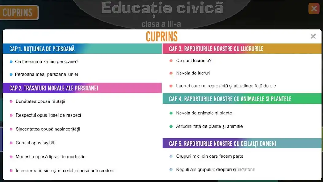 Play Educatie civica 3 as an online game Educatie civica 3 with UptoPlay