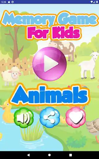 Play Educational animals memory game for kids  and enjoy Educational animals memory game for kids with UptoPlay