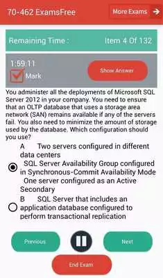 Play EF 70-462 Microsoft Exam