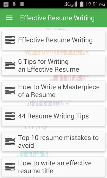 Play Effective Resume Writing  and enjoy Effective Resume Writing with UptoPlay