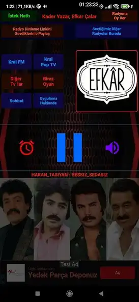 Play Efkar FM Arabesk Radyo Dinle  and enjoy Efkar FM Arabesk Radyo Dinle with UptoPlay