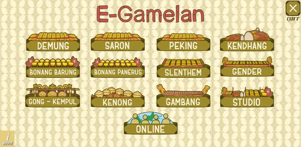 Play E-Gamelan - Virtual Javanese Gamelan  and enjoy E-Gamelan - Virtual Javanese Gamelan with UptoPlay