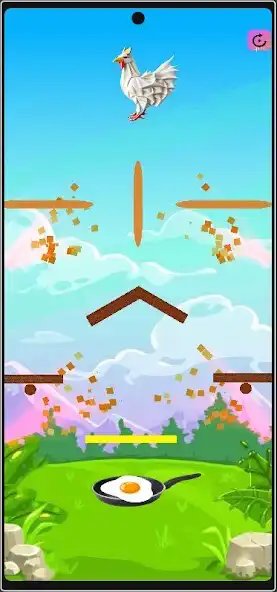 Play Egg Drop: Chicken Adventure as an online game Egg Drop: Chicken Adventure with UptoPlay