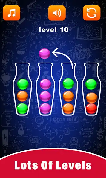 Play Eggs Sort Puzzle as an online game Eggs Sort Puzzle with UptoPlay