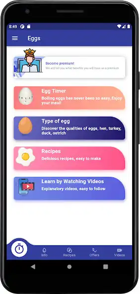 Play Egg Timer, Recipes and More as an online game Egg Timer, Recipes and More with UptoPlay