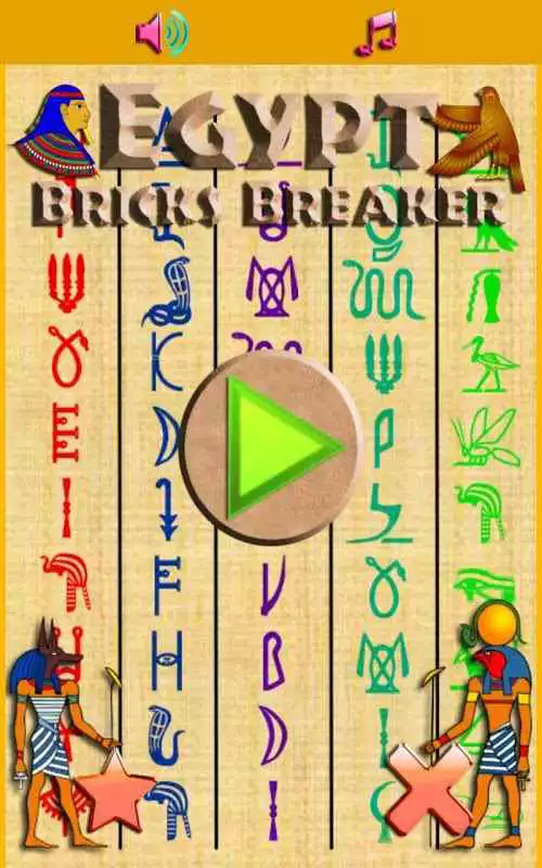 Play Egypt Bricks Breaker