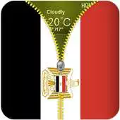 Free play online Egypt Flag Zipper Lockscreen APK