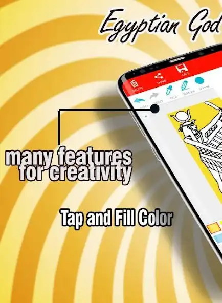 Play Egyptian God Coloring Pages  and enjoy Egyptian God Coloring Pages with UptoPlay