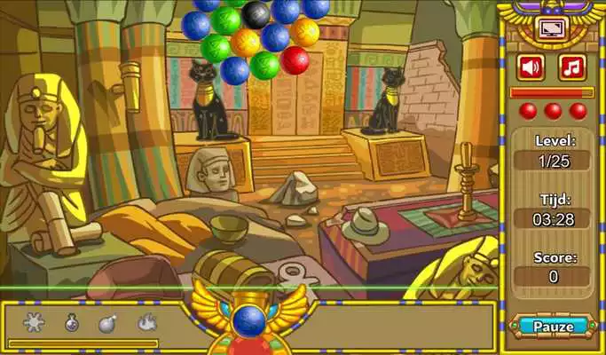 Play Egyptian Marble Bubble Shooter