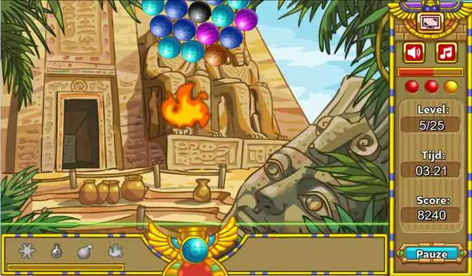 Play Egyptian Marble Bubble Shooter