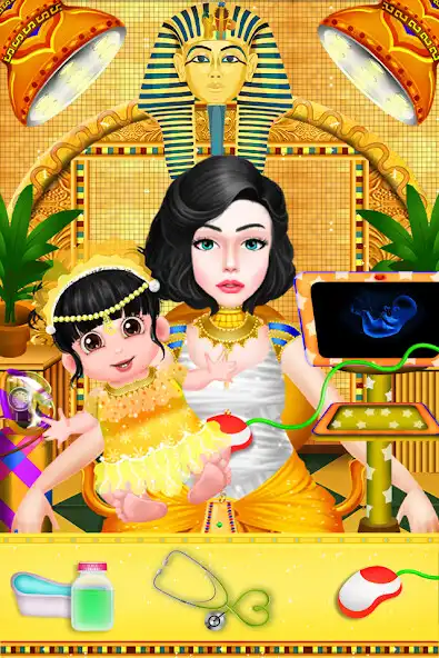 Play Egyption Mommy Birth a Baby  and enjoy Egyption Mommy Birth a Baby with UptoPlay