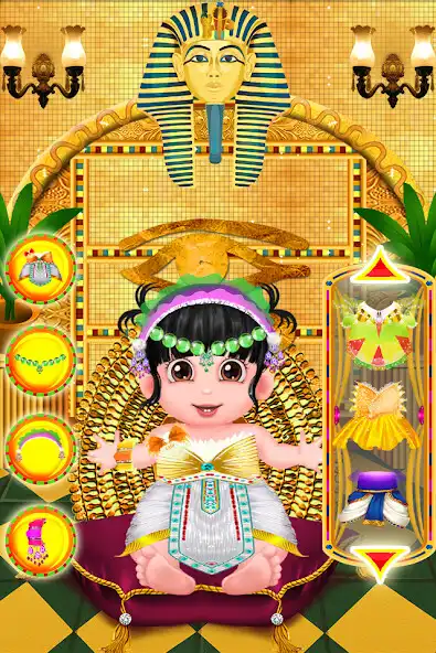 Play Egyption Mommy Birth a Baby as an online game Egyption Mommy Birth a Baby with UptoPlay