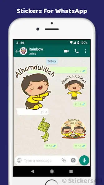 Play Eid Al-Fitr Wishes Stickers 23 as an online game Eid Al-Fitr Wishes Stickers 23 with UptoPlay