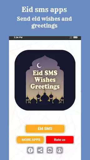Play Eid sms apps - Send eid wishes and greetings  and enjoy Eid sms apps - Send eid wishes and greetings with UptoPlay