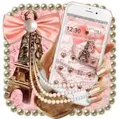Free play online Eiffel Tower Orange Bow Theme APK