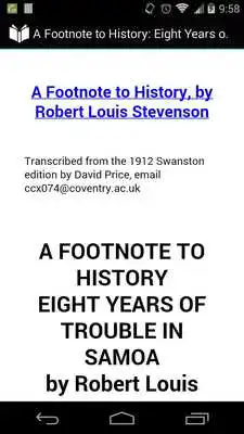 Play Eight Years in Samoa