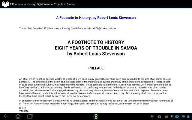 Play Eight Years in Samoa