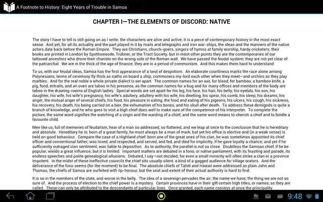 Play Eight Years in Samoa