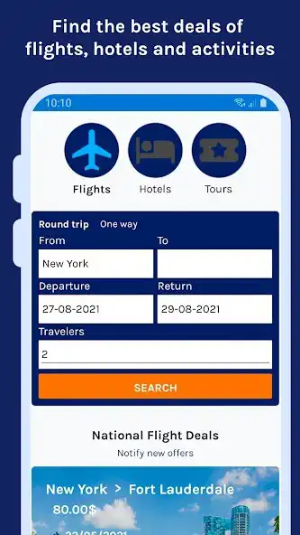 Play eLandFly: Flights Hotels Tours as an online game eLandFly: Flights Hotels Tours with UptoPlay