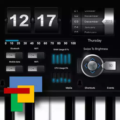 Free play online Electone Theme Total Launcher  APK