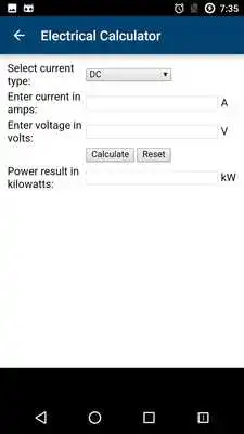 Play Electrical Calculator