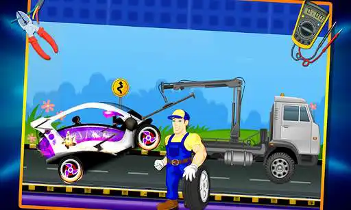 Play Electric Car Repairing - Auto Mechanic Workshop as an online game Electric Car Repairing - Auto Mechanic Workshop with UptoPlay